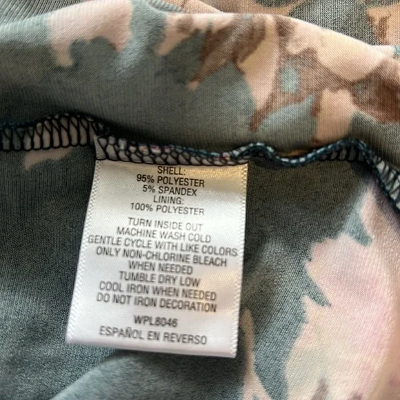 Thalia Blue Pink Floral Wrap Dress L - Picture 7 of 10